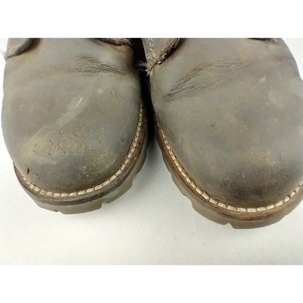 Kodiak Thane Waterproof‎ Boot GreenBrown Leather Mens Size 8 Ankle Canvas Rugged